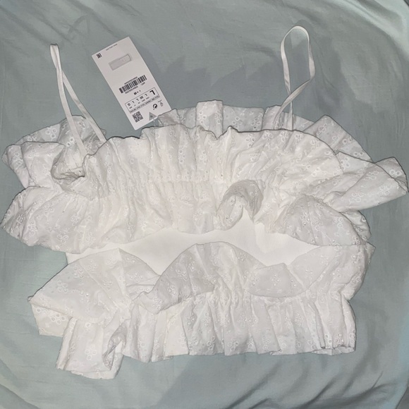 ZARA Contrast Crop Top - Picture 5 of 6